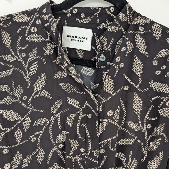 NWT Isabel Marant Étoile Okley Midi Dress Black New EU 40 / US 8 or Large - Picture 4 of 7